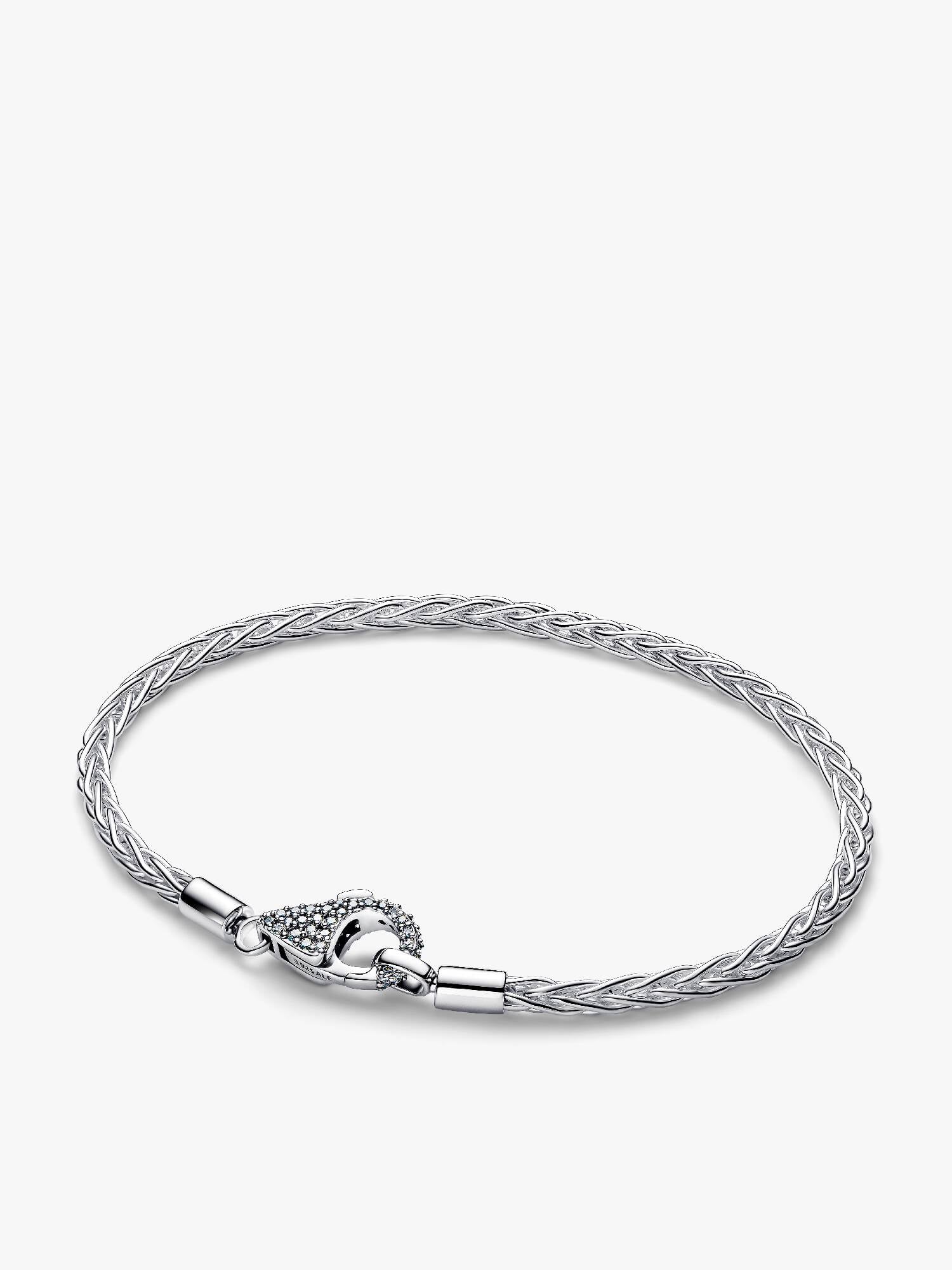 Fuchsschwanz-Charm-Armband mit Pavé-Verschluss