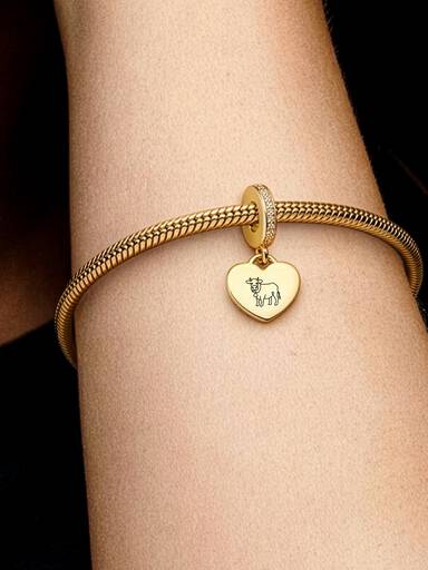 Charm pendente mucca