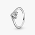 Funkelnder Wishbone Herz Ring Funkelnder Wishbone Herz Ring