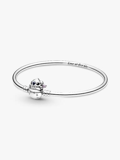Bracelet Jonc Disney Stitch Mordant le Fermoir Pandora Moments
