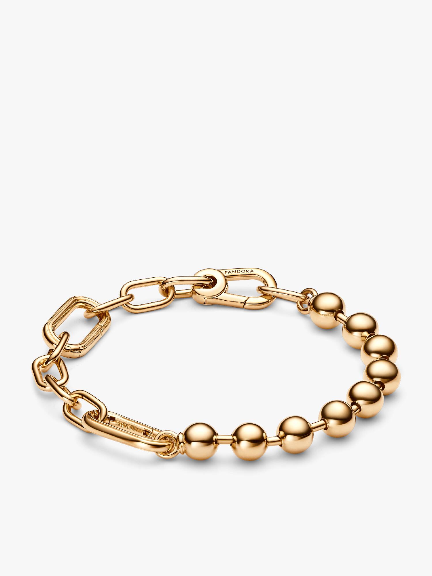 Bracelet Link & Perle Métallique