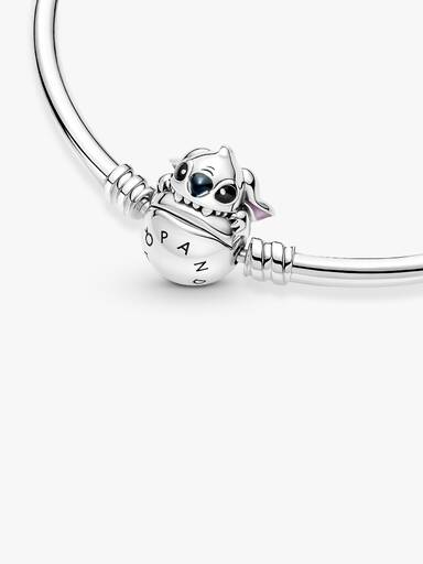 Bracelet Jonc Disney Stitch Mordant le Fermoir Pandora Moments