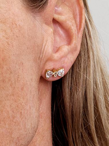 Clous d'Oreilles Nœud Scintillant