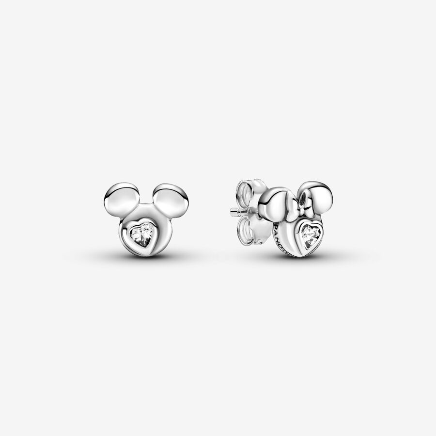 Disney, orecchini a lobo Silhouette Mickey Mouse e Minnie image number 0