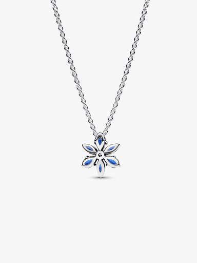 Collier Pendentif Herbier Bleu Scintillant