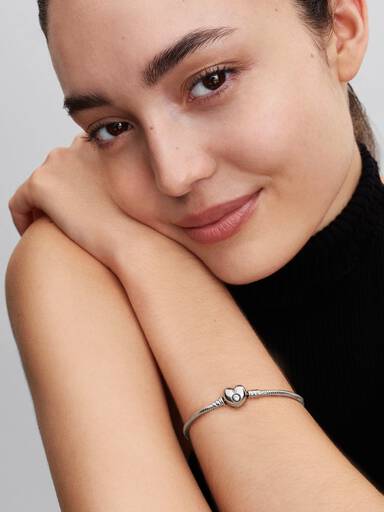 Herz & Schlangen-Gliederarmband