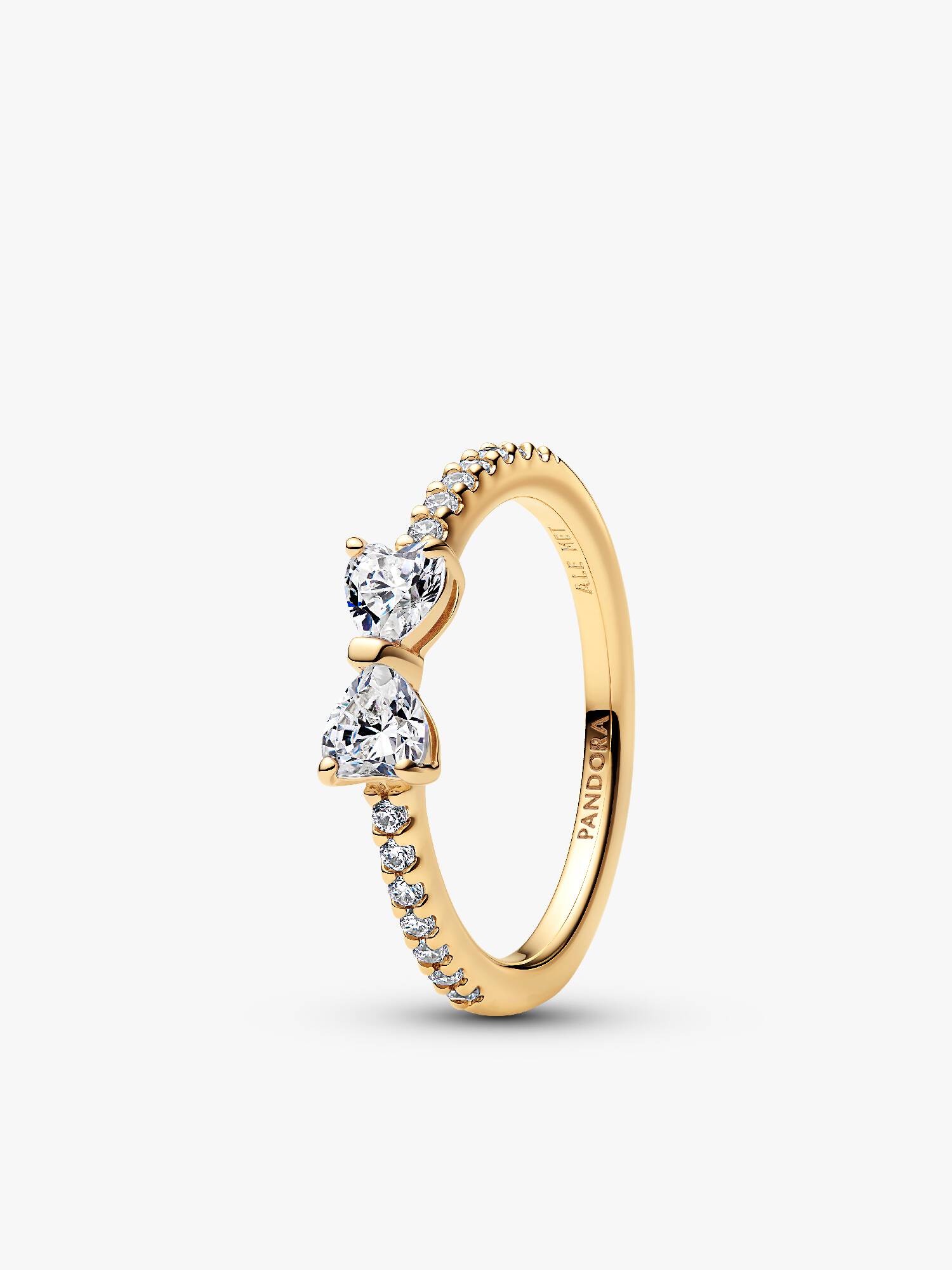 Bague Nœud Incolore Scintillant