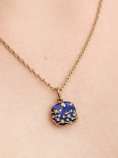 Charm Pendant Constellation Bleue Céleste