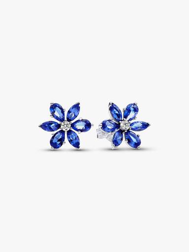 Orecchini A Goccia Opale Di Fuoco Blu Oceano - Argento E Ottone - Regalo Donna - Foto 4