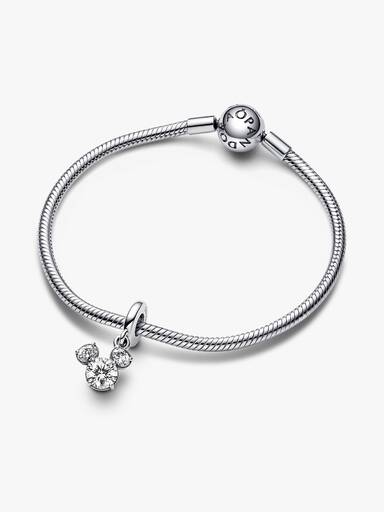 Disney Micky Maus Funkelnder Kopf Silhouette Charm-Anhänger