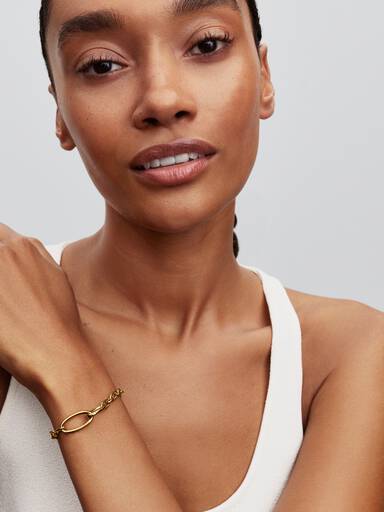 Bracciale Maglia Link Ovale Apribile