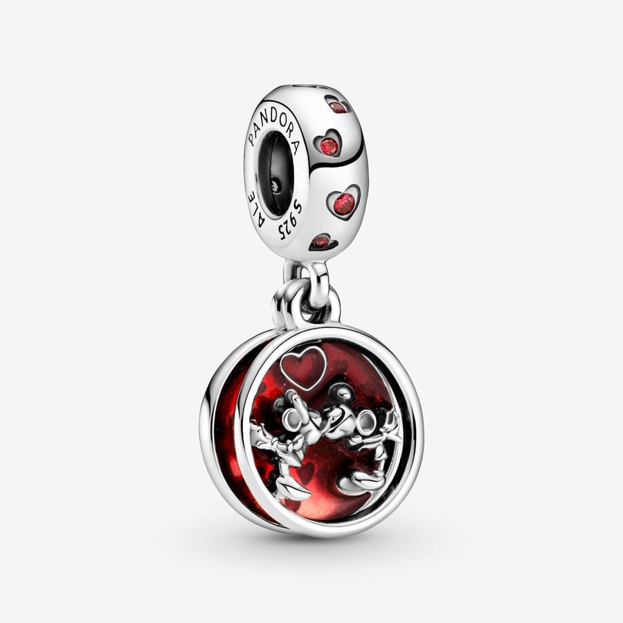 Charm Pendant Disney Mickey & Minnie Amour et Baisers image number 0