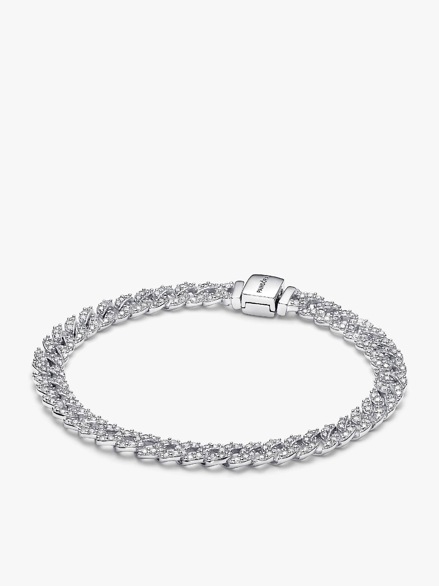 Bracelet Maille Cubaine Pavé