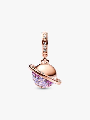 Charms Pendentifs Planète Saturne pétillante