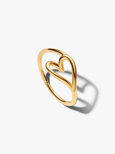 Petite Bague Cœur de Forme Organique
