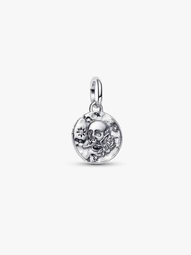 Totenkopf Medaillon-Charm