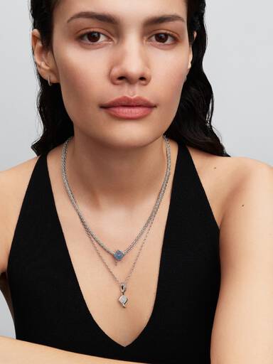 Charm Toque de Diplômée 2026 Bleu Scintillant