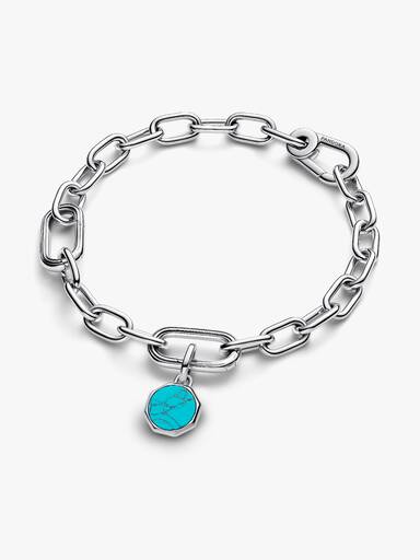 Charm Medallion Mini Turchese da incidere Pandora ME