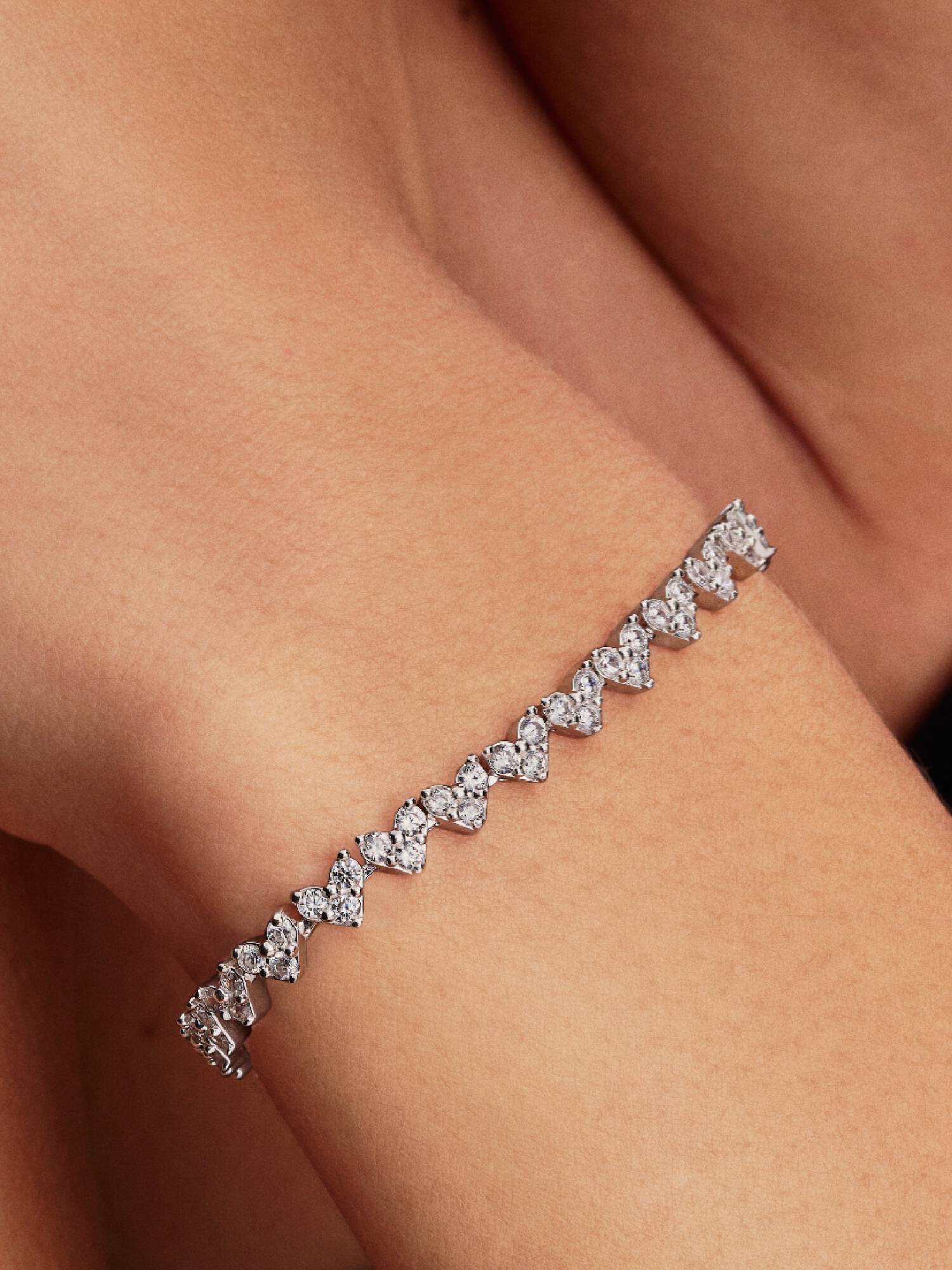 Bracelet Cœur Pierre Triple