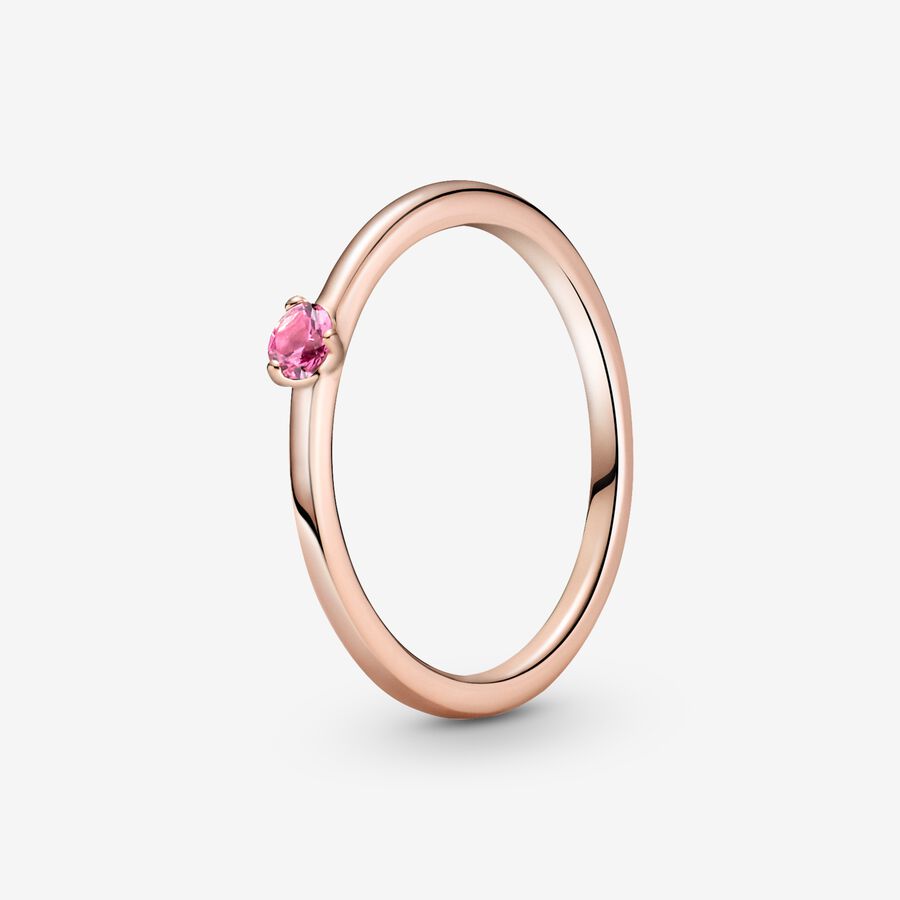 Bague Solitaire Rose image number 0