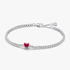 Rotes Funkelndes Herz Tennisarmband Rotes Funkelndes Herz Tennisarmband
