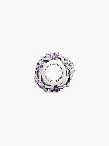 Charm Margherita viola con lavorazione openwork
