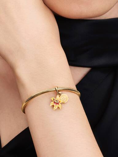 Disney Rapunzel Neu Verföhnt Magische Blume Glow-in-the-Dark-Charm