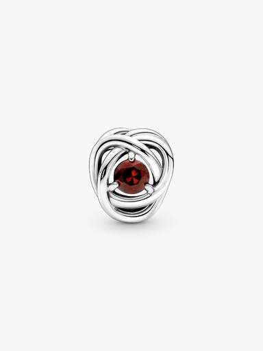 Charm a cerchio Eternità rosso