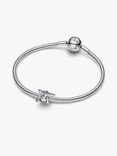 Charm Toque de Diplômée 2026 Bleu Scintillant