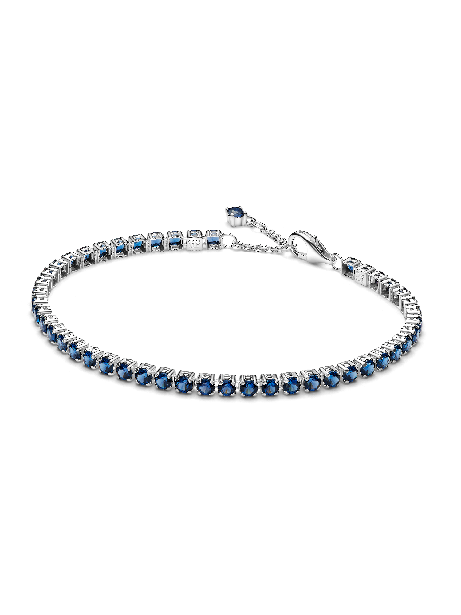 Funkelndes Blaues Tennisarmband