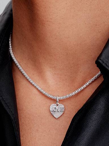 Charm pendente a cuore Love da incidere