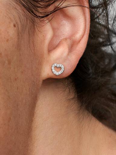 Clous d'Oreilles Cœur Ouvert