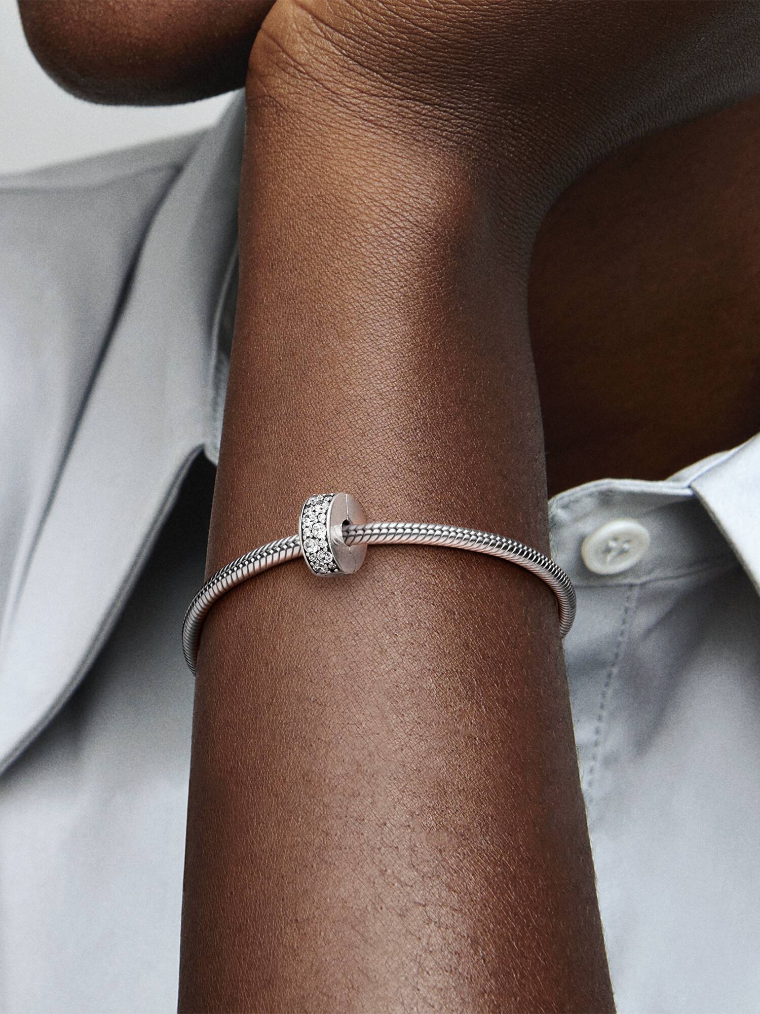 Charm Clip Pavé Transparent