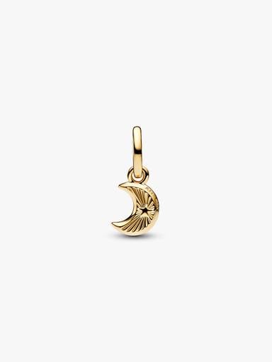 Mini Charm Pendant Croissant de Lune Blanc