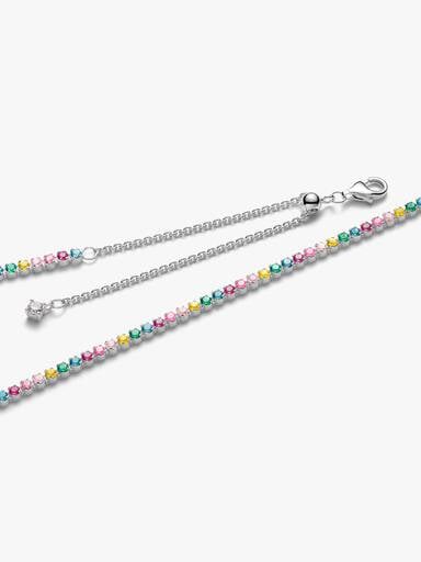 Collana Tennis Arcobaleno