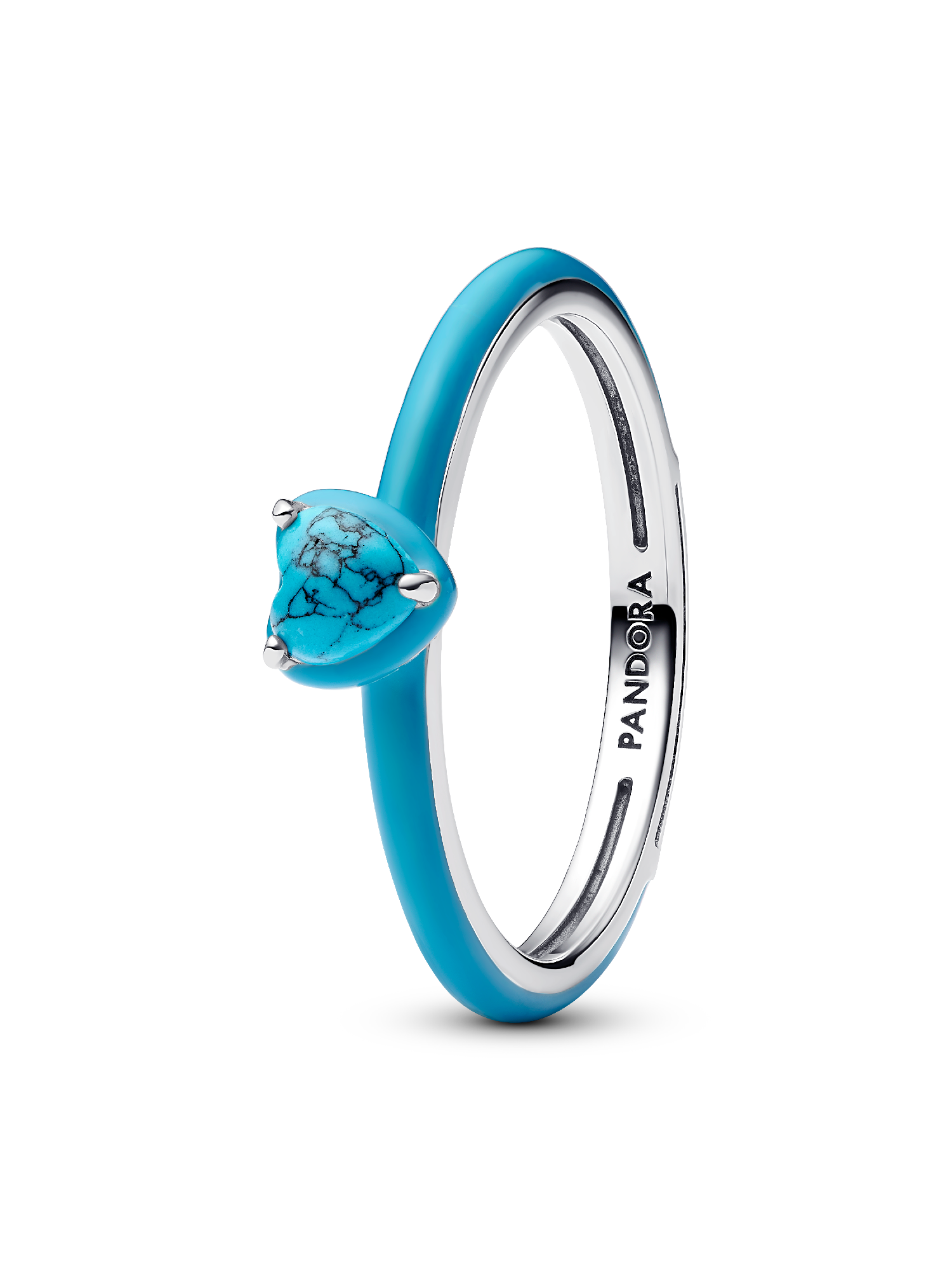Türkisfarbener Herz-Stein Ring