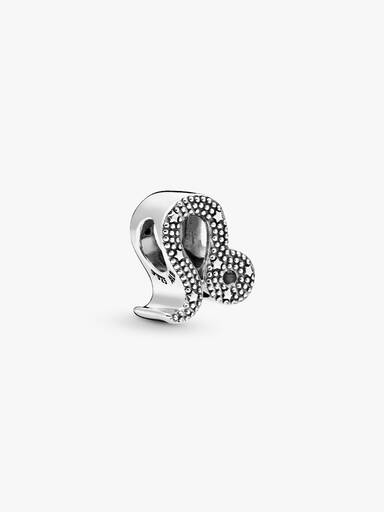 Charm dello zodiaco Leone scintillante