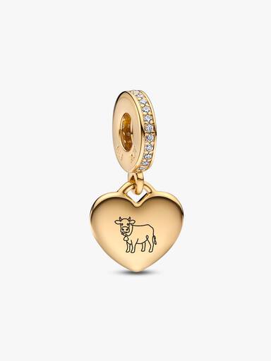 Charm pendente mucca