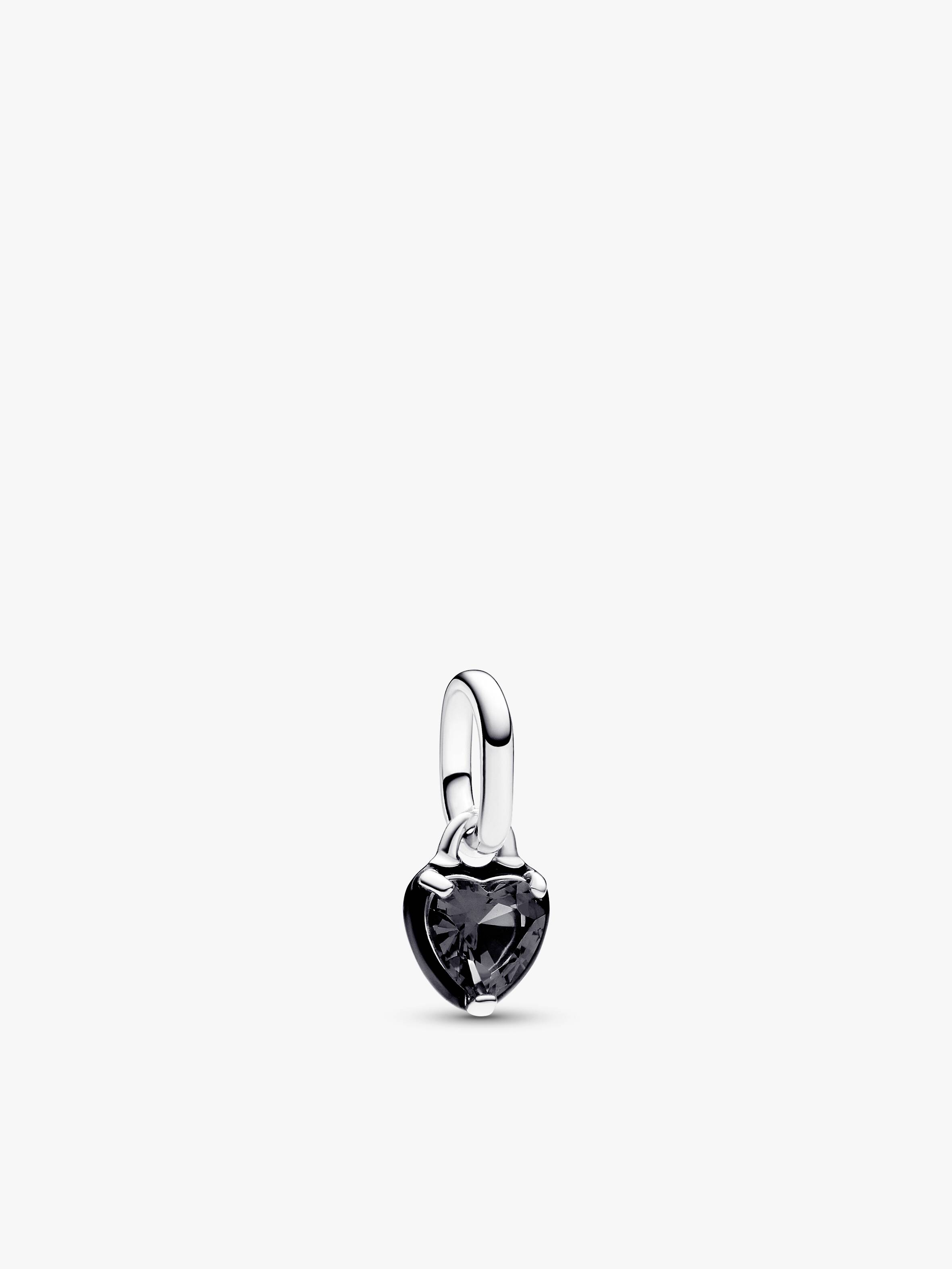 Mini charm pendente nero con cuori Il mio chakra Pandora ME