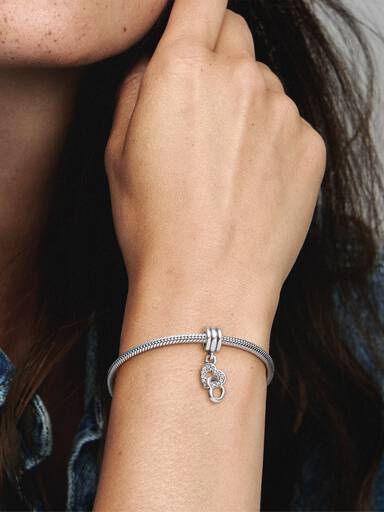 Charm Pendant Cœurs Entrelacés