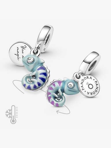 Farbwechselndes Chamäleon Charm-Anhänger