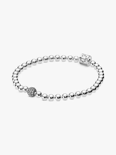 Bracciale Sfere Luminose e Pavè