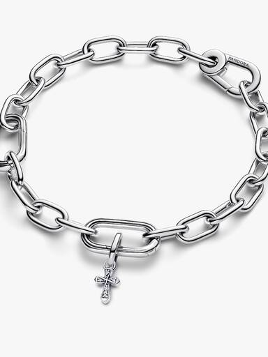 Pandora ME Funkelndes Kreuz Mini-Charm-Anhänger