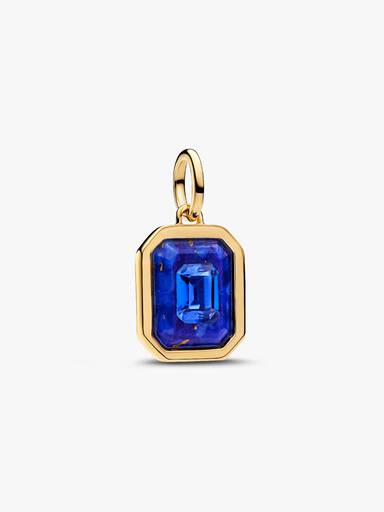 Himmlisches Blaues Sechseck Charm-Anhänger