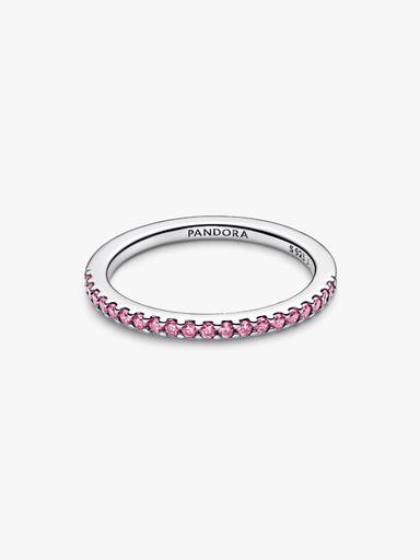Anello Pavè Fascia Sottile