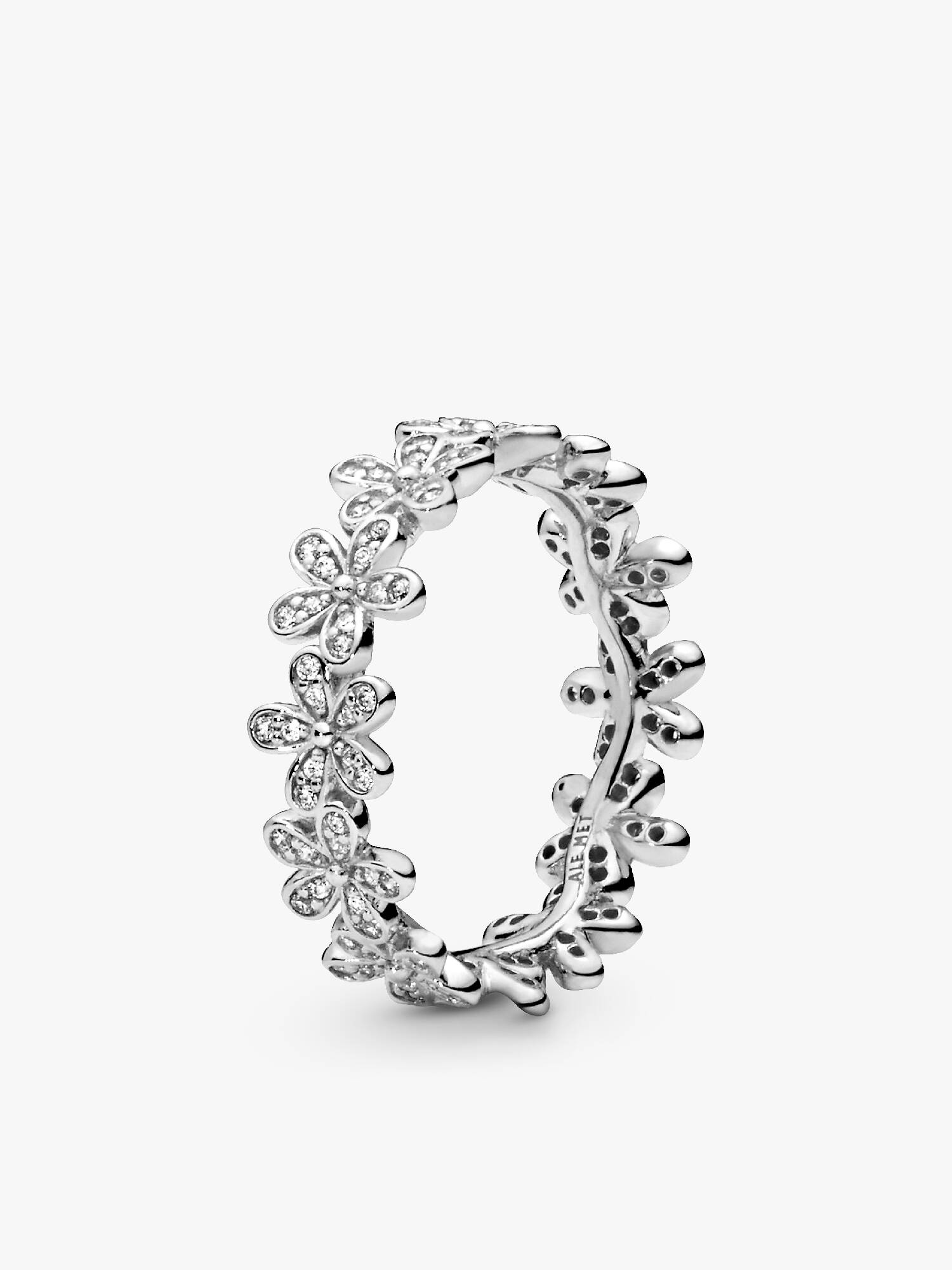 Glanzvolles Gänseblümchen-Band Ring