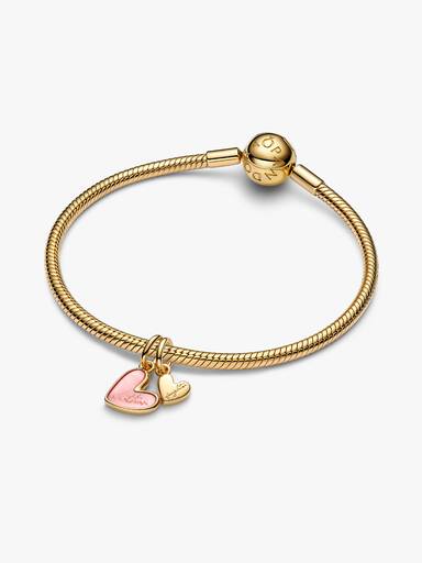 Charm pendente divisibile Mamma e figlia rosa