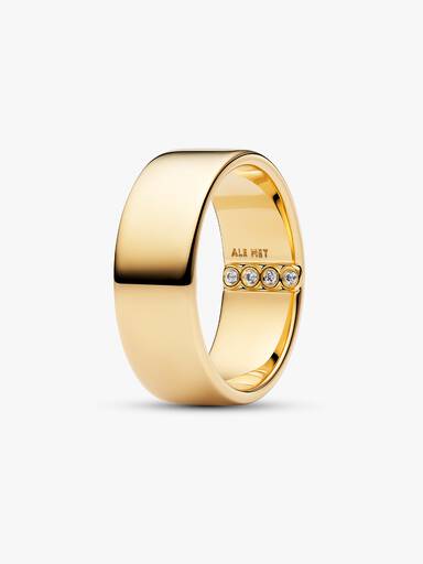 Gravierbares Breites Band Ring