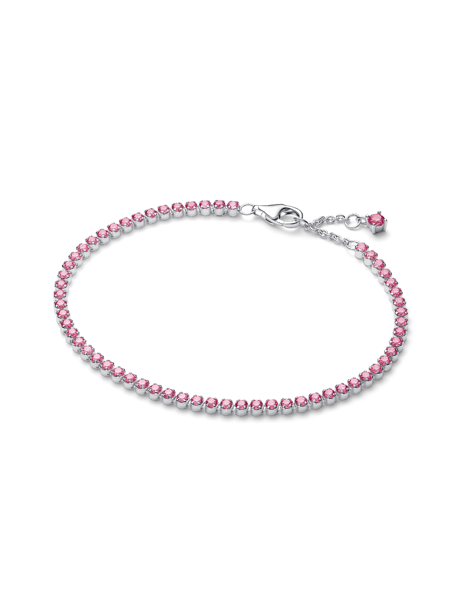 Rosafarbenes Kleines Tennisarmband