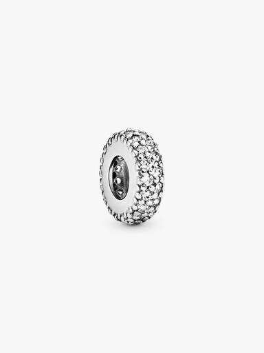 Charm Espaceur Scintillant Transparent